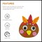 4E's Novelty 4 Pack Thanksgiving Crafts for Kids – Pilgrim Turkey Foam Magnet Craft Kit, DIY Fall Turkey Arts & Crafts for Toddlers Ages 3-8, Classroom, School, Friendsgiving Party Favors